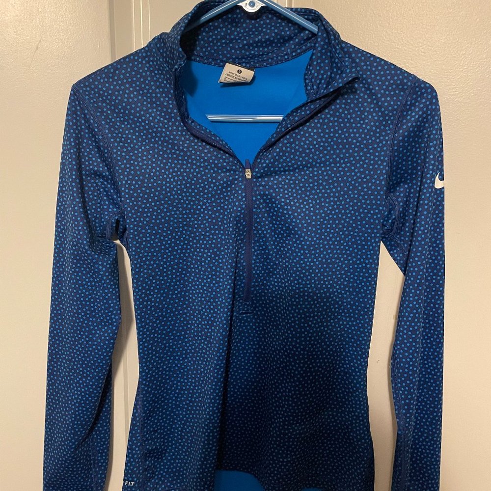 Women's Nike Dri-fit Small 3/4 Zip Pullover